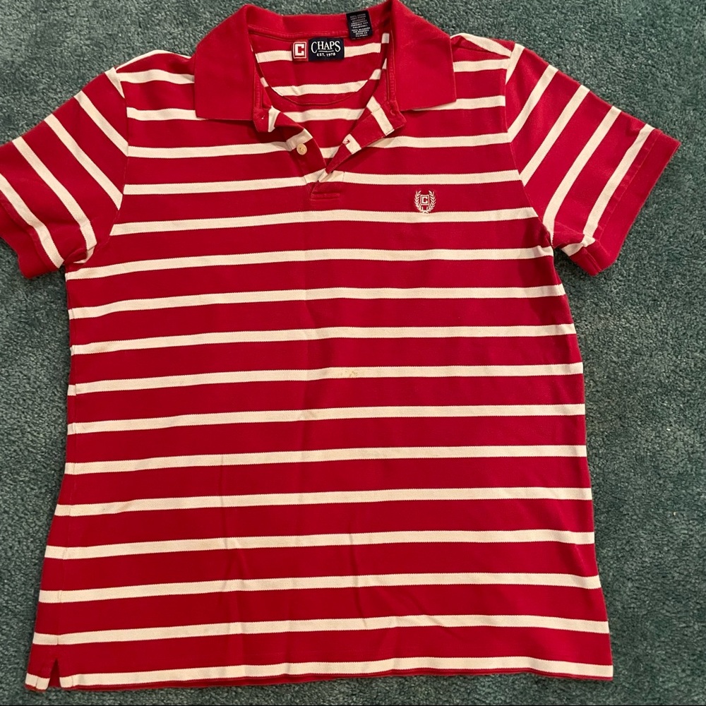 Chaps striped polo shirt